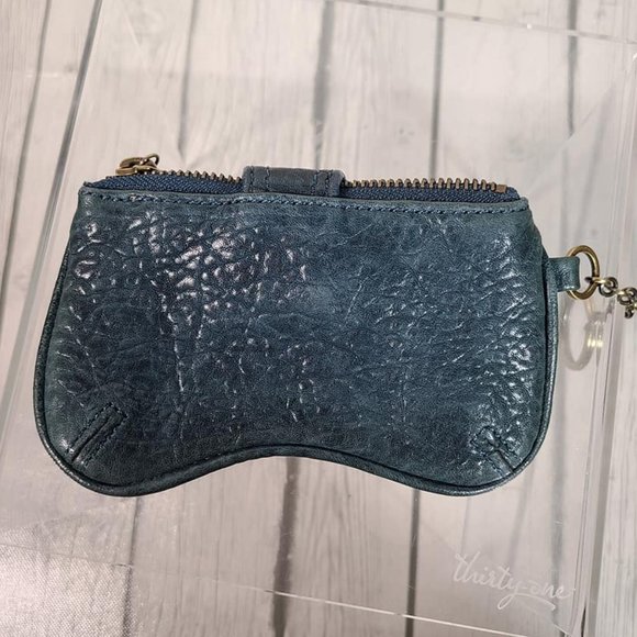 SHIH leather coin purse keychain green - Picture 2 of 7